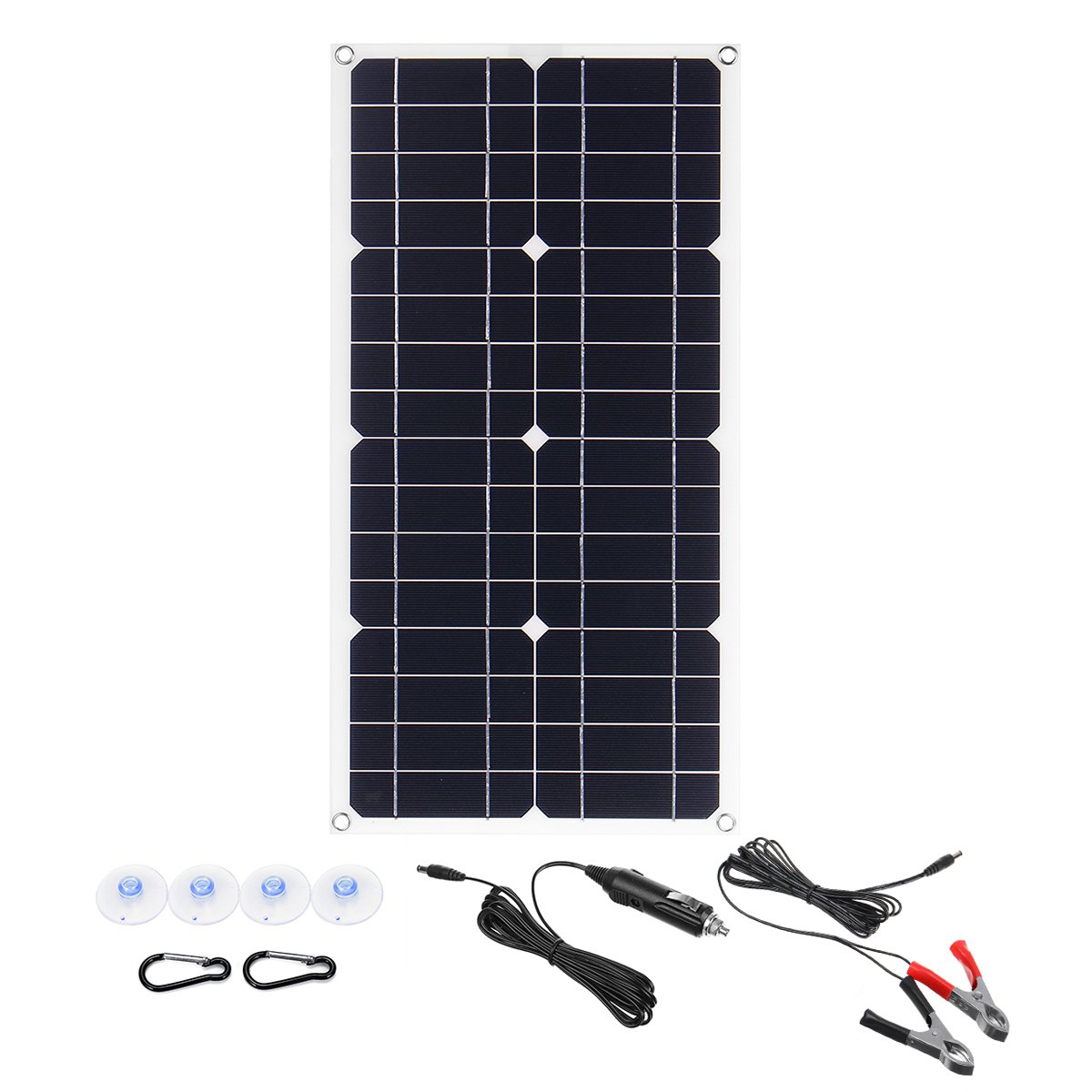 100W 18V Mono Solar Panel USB 12V/5V DC Monocrystalline Flexible Solar Charger For Car RV Boat Batte
