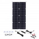 100W 18V Mono Solar Panel USB 12V/5V DC Monocrystalline Flexible Solar Charger For Car RV Boat Batte