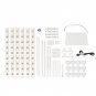 54 Holes Horizontal Hydroponic Piping Frame Rack Site Grow Kit Flow DWC Deep Water Culture Planting