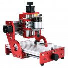 Red 1419 3 Axis Mini DIY CNC Router Spindle Motor Wood Carving Engraving Machine Milling Engraver w/