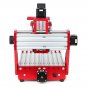 Red 1419 3 Axis Mini DIY CNC Router Spindle Motor Wood Carving Engraving Machine Milling Engraver w/