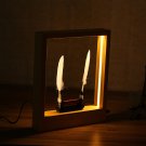 Light Time Motion Art Photo Frame LED Optical Sculpture Desktop Magic Modern Decorations