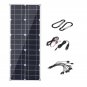 200W Flexible Solar Panel USB Monocrystalline Connecter Battery Charger For Camping Hiking Climbing