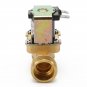 3/4 inch 12V DC VDC Slim Brass Electric Solenoid Valve NPSM Gas Water Air N/C