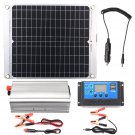 Efficient Solar Powered System 40W Dual USB Ports Solar Panel & 2000W Power Inverter & 10A Controlle