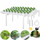 54 Holes 6 Pipes Horizontal Piping Site Grow Kit Flow DWC Deep Water Culture Planting Hydroponic Sys