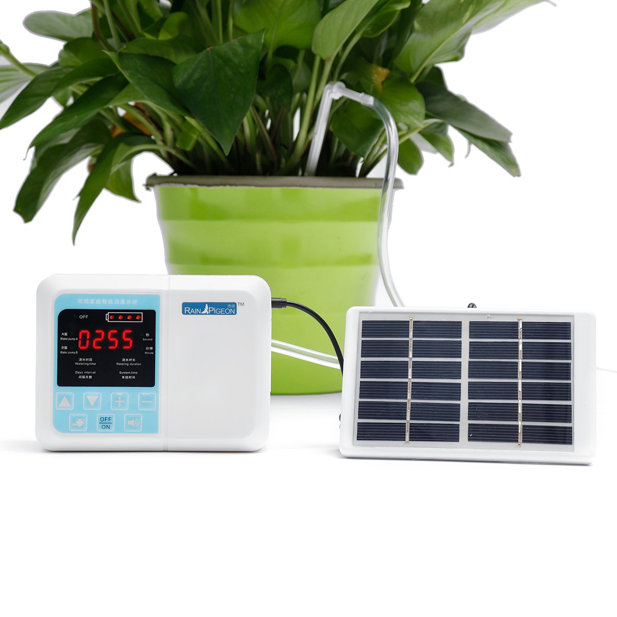 Upgraded Solar Energy Charging Intelligent Garden Automatic Watering Device Potted Plant Drip Irriga