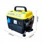 750W 220V Gasoline Generator Mini Power Supply 4L Fuel Tank Low Noise Portable Household Miniature