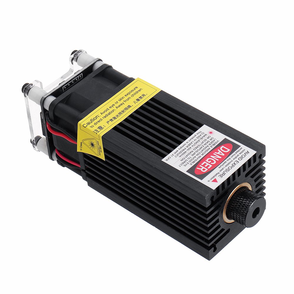 5500mW 445nm Blue Laser Module 5.5W VariableFocus TTL&PWM Modulation w/ Heat Sink 2.54-3P+2P DIY Las
