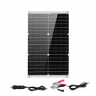 Mono Solar Panel Charger Dual USB Monocrystaline Flexible Solar Controller Power Bank Outdoor Campin