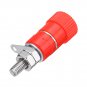 Excellway 10Pcs 4mm Banana Socket Nickel-plated Link Post Nut Banana Plug Jack Connector Red Black