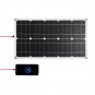 100W 18V High Efficieny Solar Panel USB DC Monocrystalline Solar Charger For Car RV Boat Battery Cha