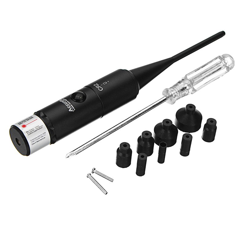 Red Dot Laser Bore Sighter .177 to .50 Caliber Sighting Positioning Ultimate Laser Boresighter Kit