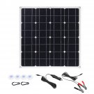 150W 18V Mono Solar Panel Dual USB 12V/5V DC Monocrystalline Solar Charger For Car RV Boat Battery C