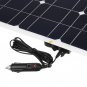 150W 18V Mono Solar Panel Dual USB 12V/5V DC Monocrystalline Solar Charger For Car RV Boat Battery C