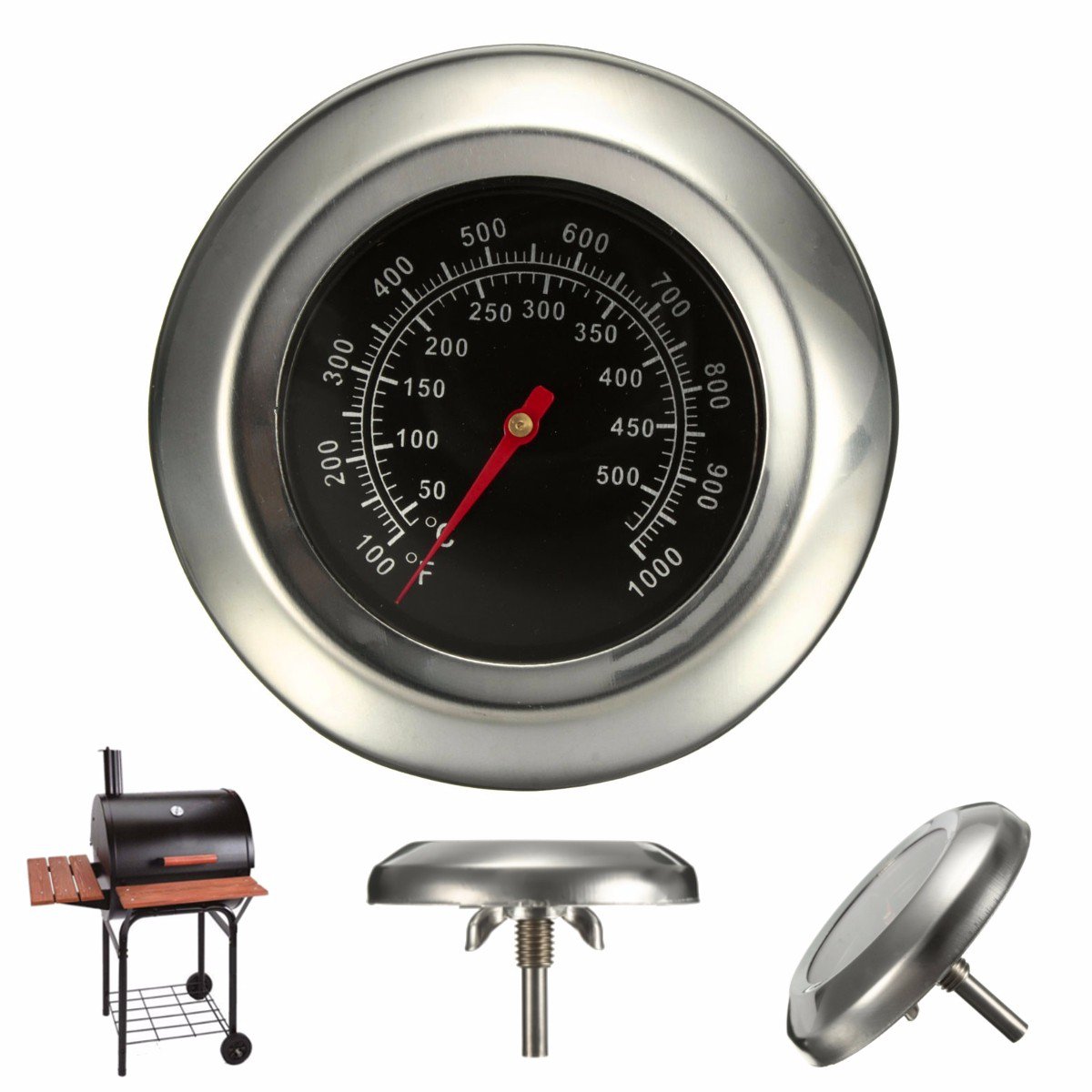 50~500 BBQ  Grill Meat Thermometer  Gauge Gage Cooking Food Household Kitchen Tools