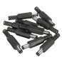Excellway JP02 10Pcs 5.5x2.1mm DC Power Male Solder Barrel Tip Plug Jack Connector
