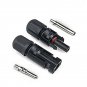 Excellway 5 Pairs PV Solar Panel Cable MC4 Connectors Male & Female Waterproof IP67 for Photovoltaic
