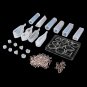 129pcs Resin Casting Mould Jewelry Pendant Making Silicone Mould Craft DIY