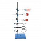 60cm Laboratory Stands Support Lab Clamp Flask Condenser Stand Cilp Ring Stand Set