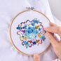 Handcraft Cross Stitch Kit Embroidery Starter Sew Needle Round Hoop Frame Sewing Tools