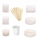 17Pcs DIY 3D Geometric Epoxy Resin Casting Molds Kit Silicone Mould Jewelry Pendant Craft Making Too