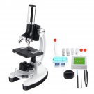 LED Science Microscope Kit for Children 1200x 1200 Scientific Instruments Toy Set for Early Educatio