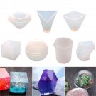 7Pcs Epoxy Resin Casting Molds DIY Kit Silicone Mould Jewelry Pendant Craft Making