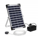 10V 5W Solar Panel Fish Tank Oxygenator Aquarium Oxygen Aerator Pond Fishing Air Pump W/ Pipe & Bubb