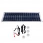DC 12V/18V Solar Panel Double 5V USB Port Charging Battery Charger For Camping Traveling