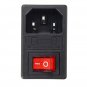 250V 10A AC 3 in 1 Fuse Power Supply Socket Connector Rocker Switch