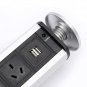 Pop Pull Up Power Pod Socket Kitchen Worktop Desk Socket Extension Lead AU Plug