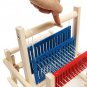 Craft Wooden Traditional Table Knitting Weaving Loom Kids Toys Educational DIY Brocade Model