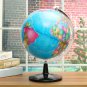 World Globe Rotating Map Earth Atlas Geography Diameter 32 cm Sturdy Base