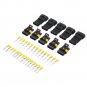 30 Set 1/2/3/4/5 Pin Sealed Waterproof Electrical Wire Connector Terminal Plugs