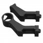 45 Degree Tactical Iron Sights Rear Front Sight Mount Set for Weaver Picatinny Rails