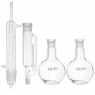 500ML Soxhlet Extractor Spherical Fat Extractor Glass Condenser For Detecting Food Seafood Dairy Pro