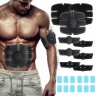 12PCS ABS Stimulator Gel Pads Replacement for Muscle Toner for Abdominal Workout Belt Muscle Trainer