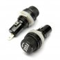 10pcs Electrical Panel Mounted Glass Fuse Holder For Radio Auto Stereo 5x20mm