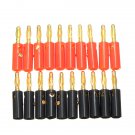 Excellway BC02 20pcs 4mm Metal Wire Cable Banana Plug Connector Adapter For Audio Speaker
