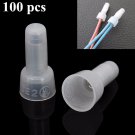 Excellway WC01 100pcs Terminals Pressure Line Cap Wire Connector Wiring Connector Cap