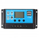 10/20/30/40/50A 12/24V MPPT Solar Controller LCD Solar Charge Controller Accuracy Dual USB Solar Pan