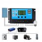 10/20/30/40/50A 12/24V MPPT Solar Controller LCD Solar Charge Controller Accuracy Dual USB Solar Pan
