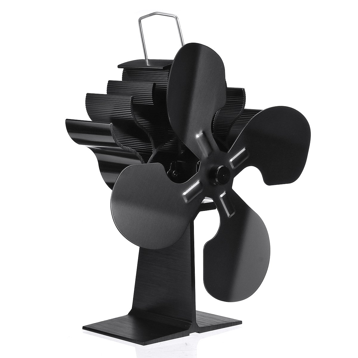 4 Blades Fireplace Fan Thermal Heat Power Wood Burner Fan Stove Fan