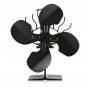 4 Blades Fireplace Fan Thermal Heat Power Wood Burner Fan Stove Fan