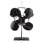 4 Blades Fireplace Fan Thermal Heat Power Wood Burner Fan Stove Fan