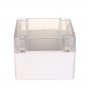 Plastic Waterproof Electronic Project Box Clear Enclosure Cover Electronic Project Case 120*120*90mm