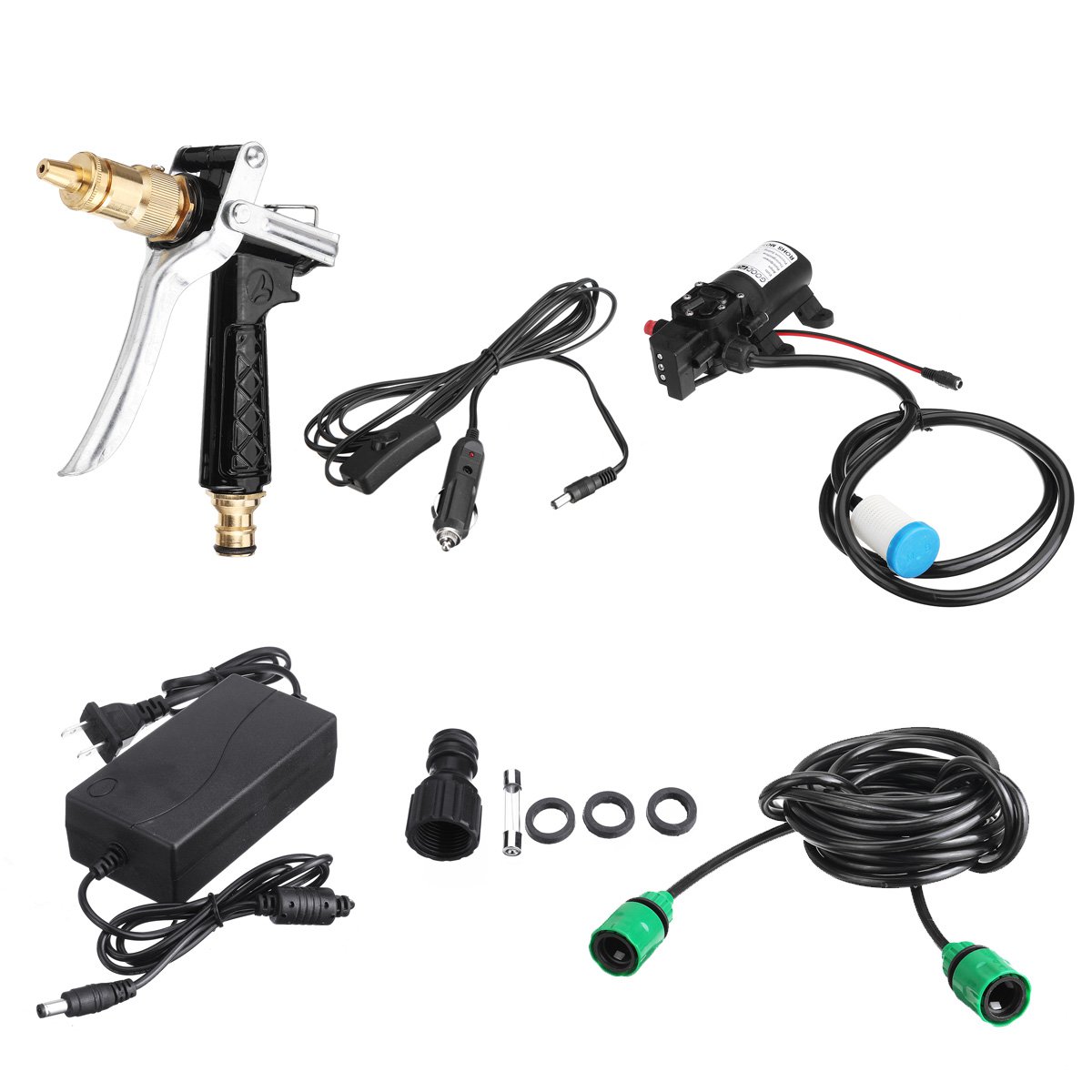 72W 12V High Pressure Car Electric Washer Wash Self-priming Pump Water Cleaner For Auto Washing Tool