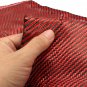 Carbon Fiber Cloth Black Red Fabric Twill Weave Panel Sheet 200gsm