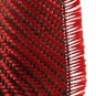 Carbon Fiber Cloth Black Red Fabric Twill Weave Panel Sheet 200gsm